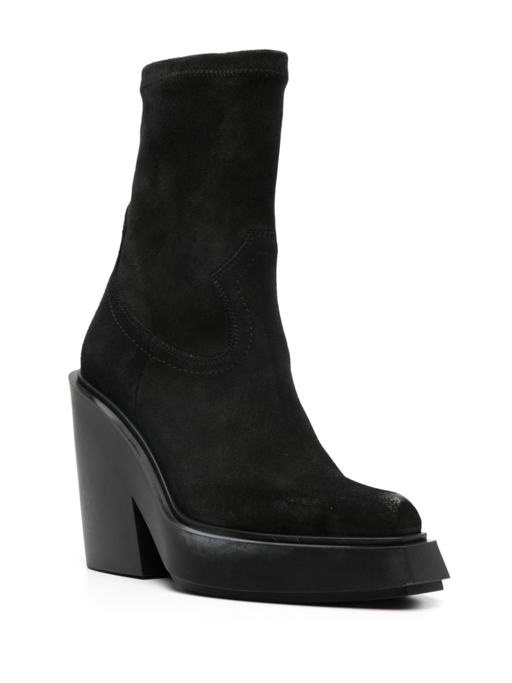 Vic Matie 100mm ankle-length boots - Zwart