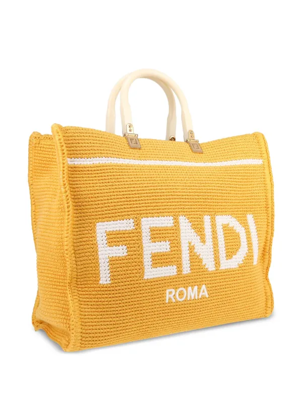 Fendi Pre-Owned 2020 Sunshine two-way Tote Bag | Yellow | FARFETCH