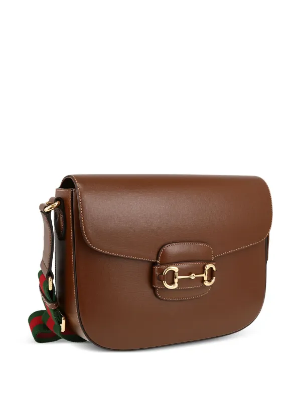 美品 グッチ レザー ワンショルダー ホースビット ブラウン Gucci Pre-Owned 2020s ホースビット 1955 ショルダーバッグ