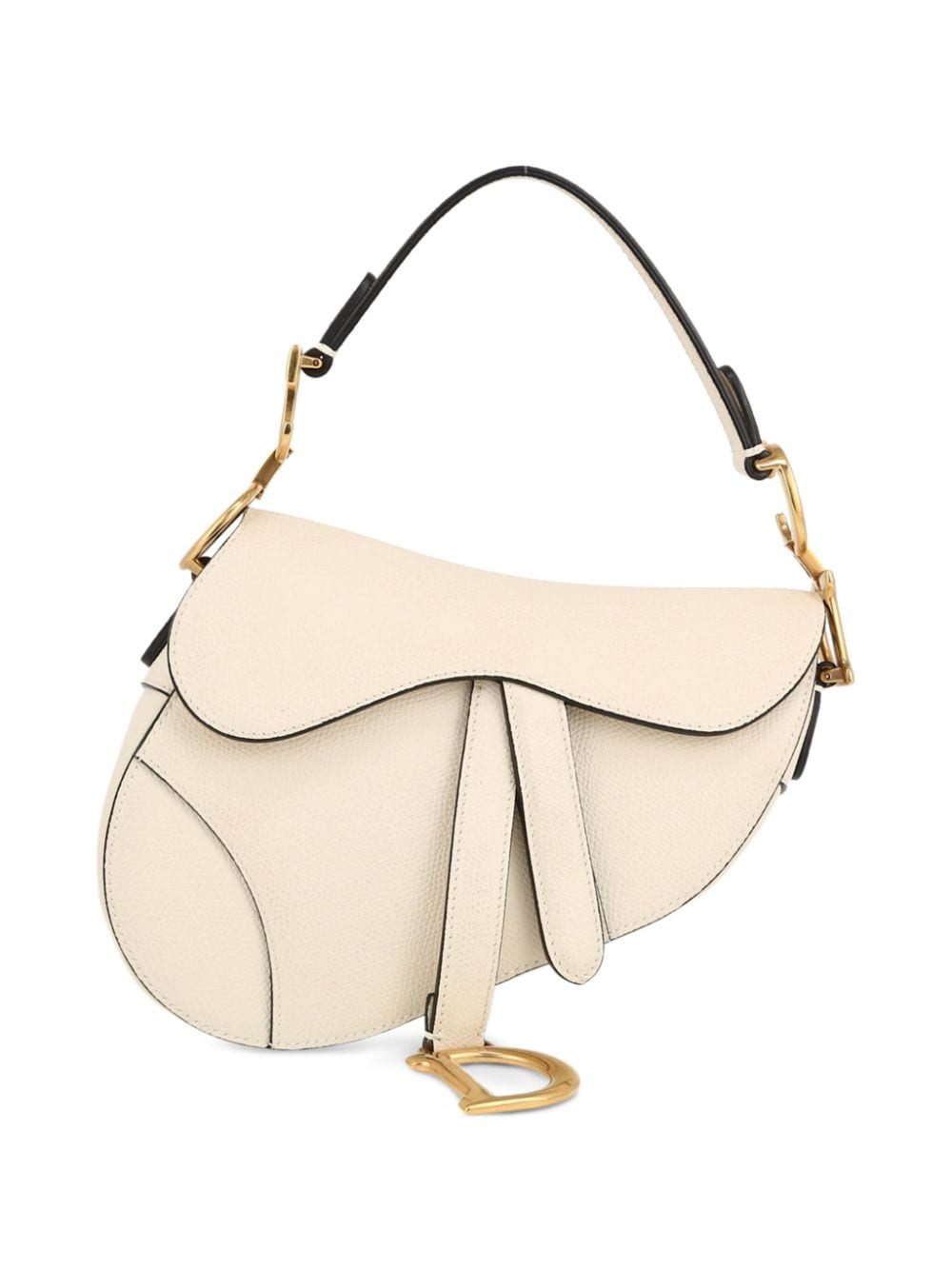 Pre-owned Dior 2020 Saddle Shoulder Bag In White