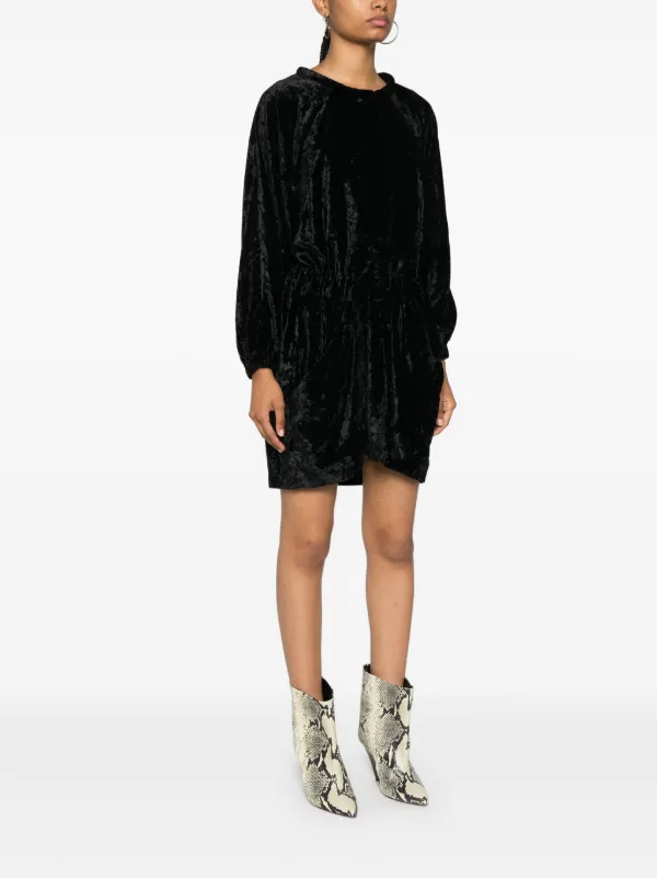 ISABEL MARANT ラッシーミニドレス 【関税込】 ISABEL MARANT Lassie ミニドレス | ブラック | FARFETCH JP