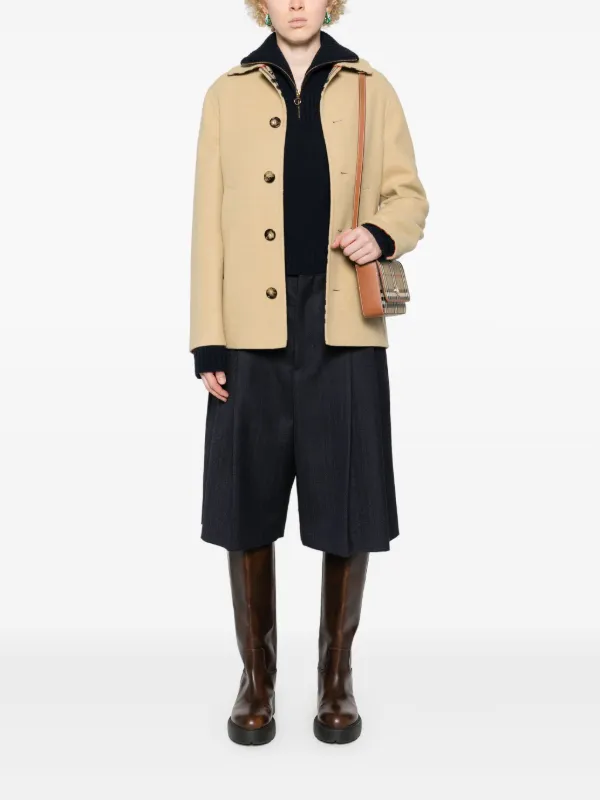 Burberry single-breasted Wool Jacket | Neutrals | FARFETCH