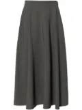 Valentino Garavani Active gabardine midi skirt - Grey