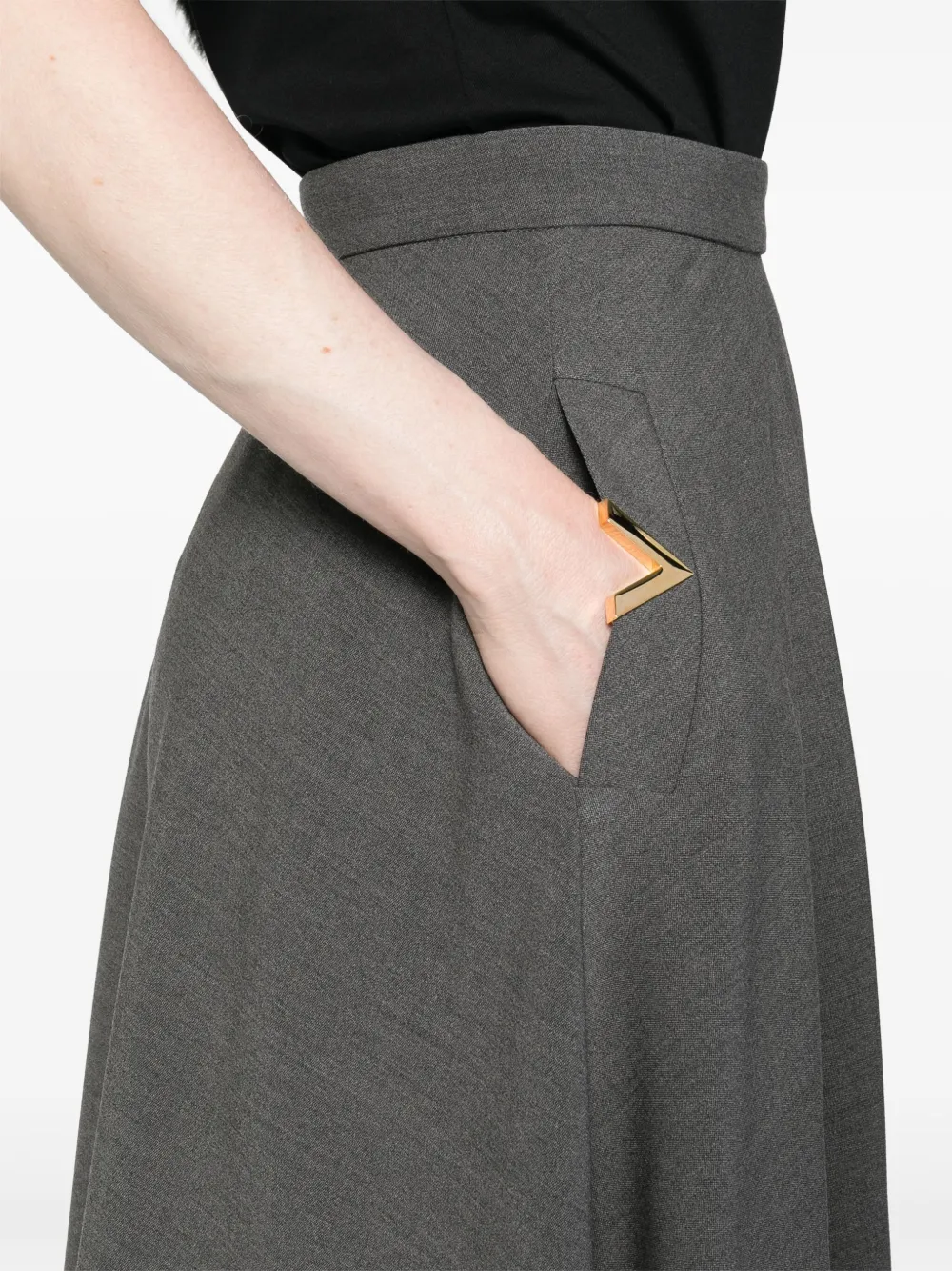 Valentino Garavani VLogo A-line midi skirt | Image 5