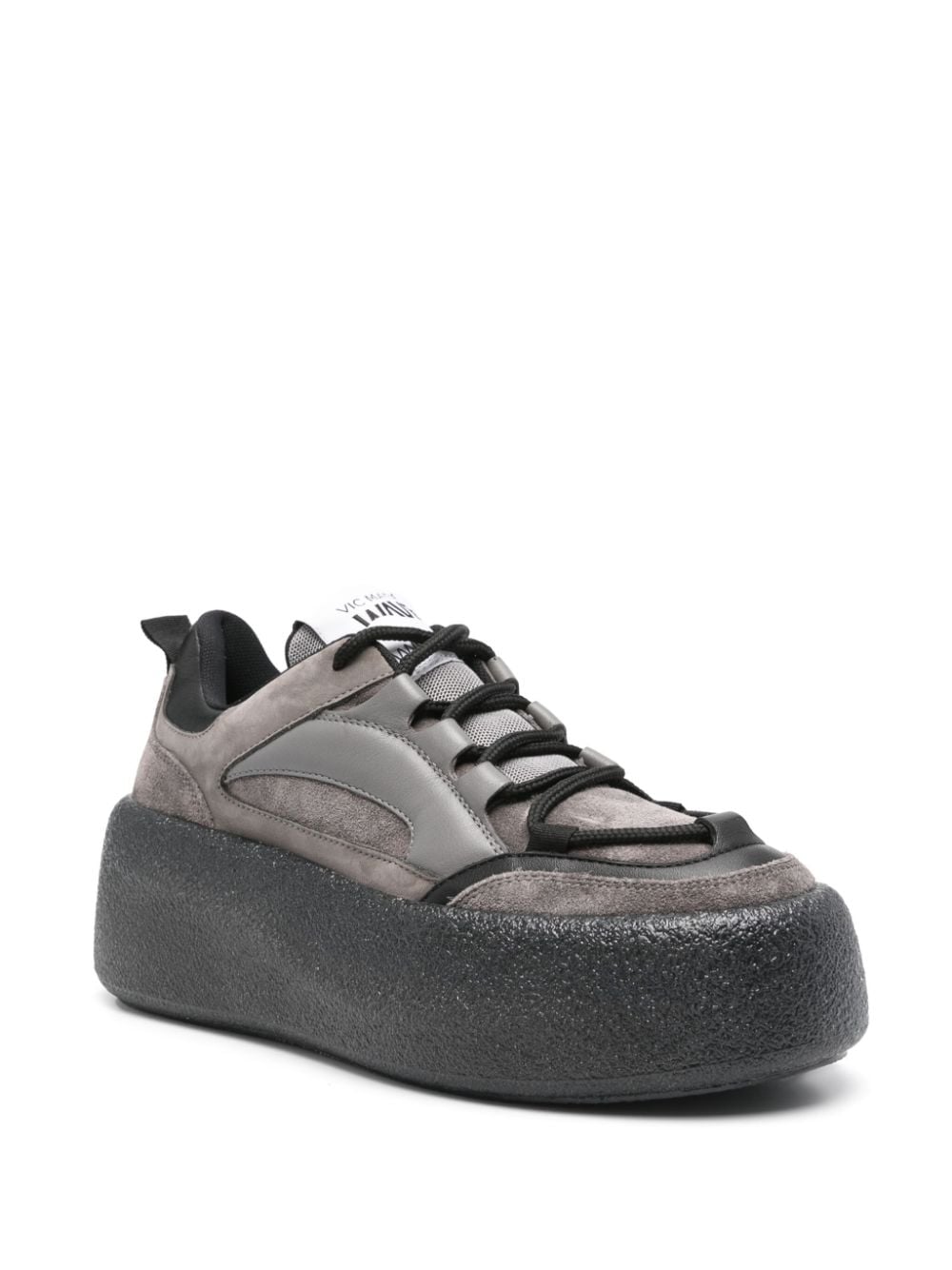 Vic Matie panelled platform sneakers - Grijs