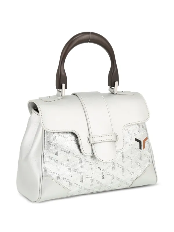 Goyard Pre Owned 2020s Mini Saigon two way Handbag Grey FARFETCH AE