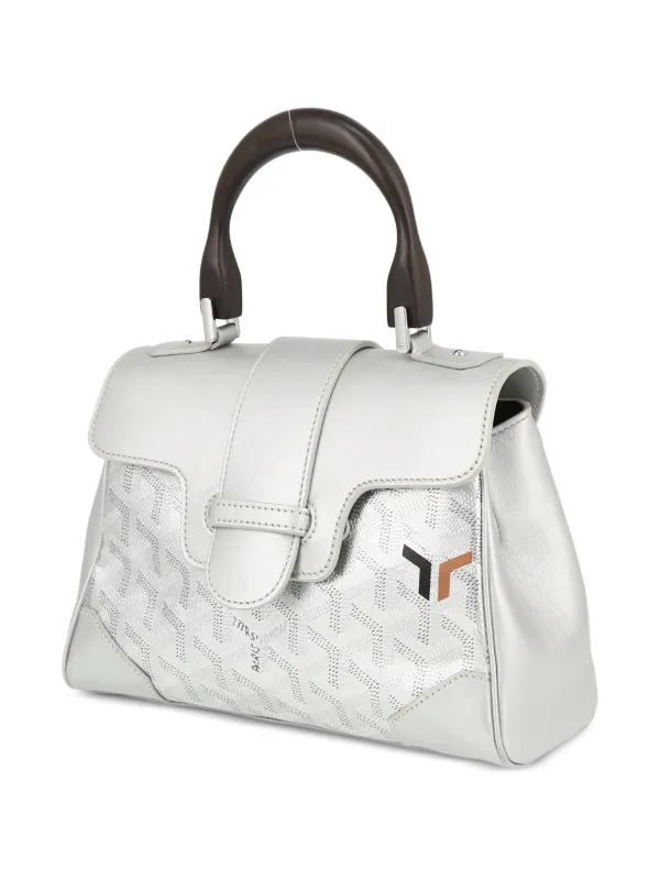 Goyard Pre Owned 2020s Mini Saigon two way Handbag Grey FARFETCH AE