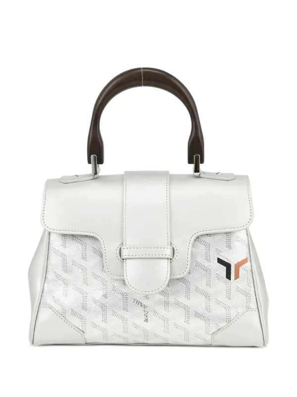 Goyard Pre Owned 2020s Mini Saigon two way Handbag Grey FARFETCH IE