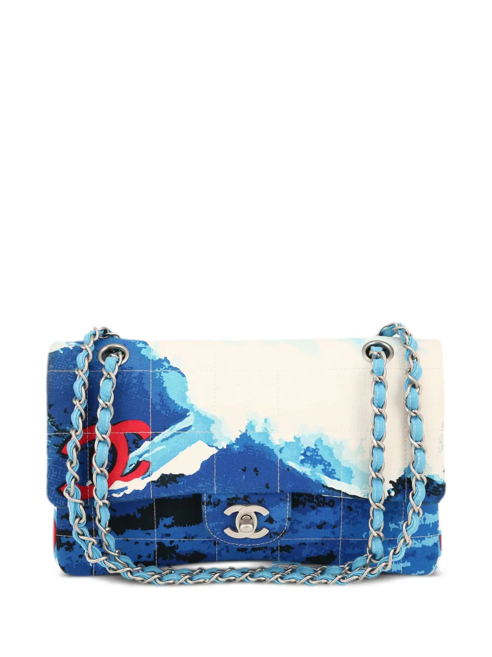 CHANEL Pre-Owned 2003 サーフライン タイムレス ショルダーバッグ - ブルー CHANEL Pre-Owned 2003 サーフライン タイムレス ショルダーバッグ - ブルー