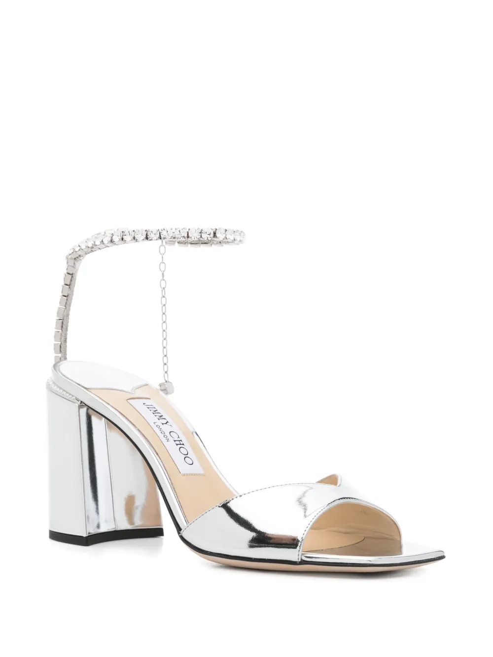 Jimmy Choo 85 mm Saeda sandalen - Zilver