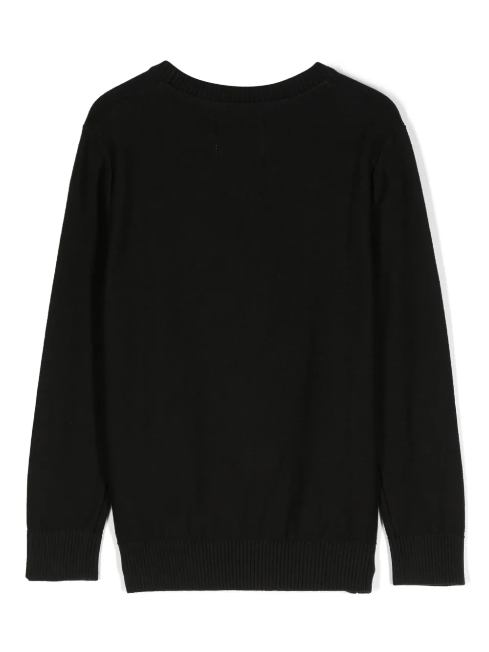 Calvin Klein Kids Trui met intarsia logo - Zwart