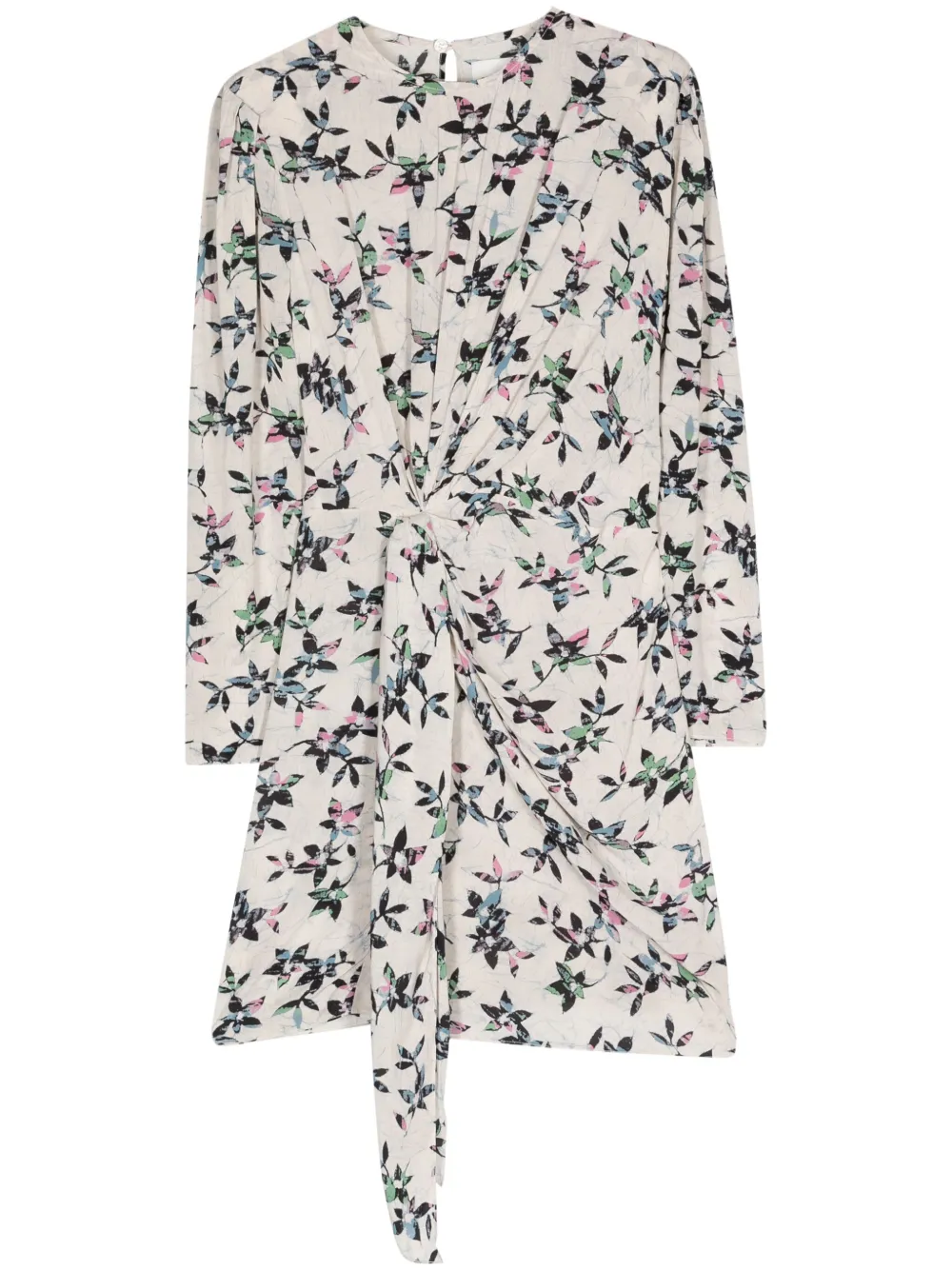 Shop Isabel Marant Étoile Dulce Mini Dress In Neutrals