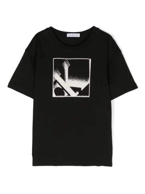 Calvin Klein Kids graphic-print cotton T-shirt