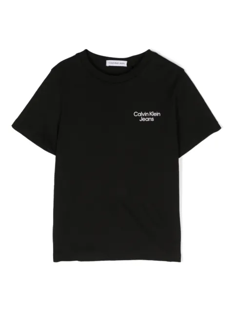 Calvin Klein Kids تيشيرت قطن بطبعة شعار الماركة