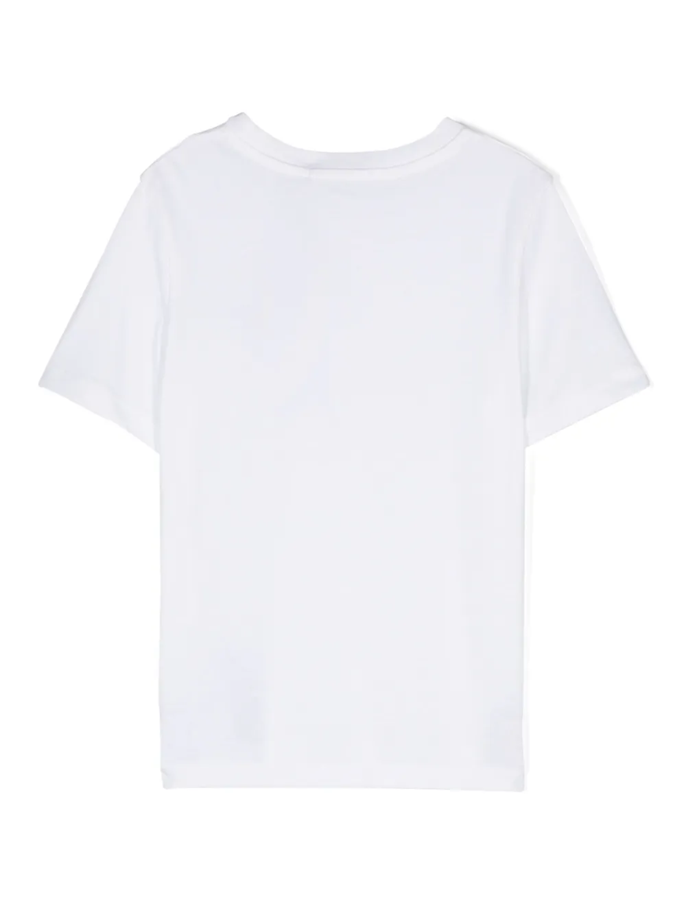 Calvin Klein Kids Katoenen T-shirt met logoprint - Wit
