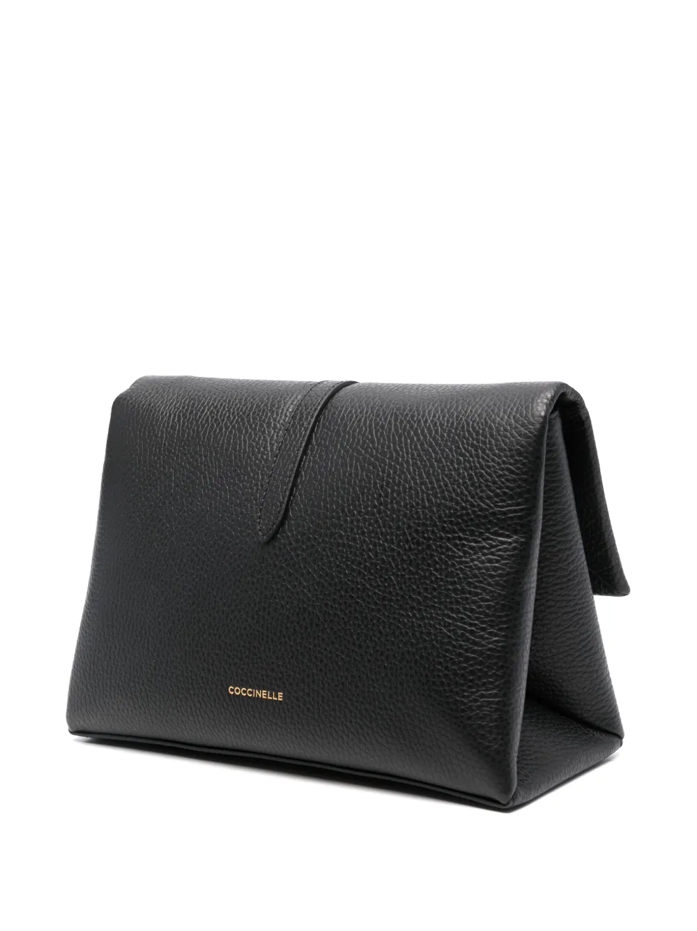 Shop Coccinelle Medium Dorian Leather Shoulder Bag In Black