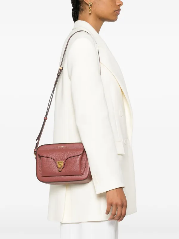 Coccinelle small Beat Soft crossbody bag women Calf Leather One Size Red