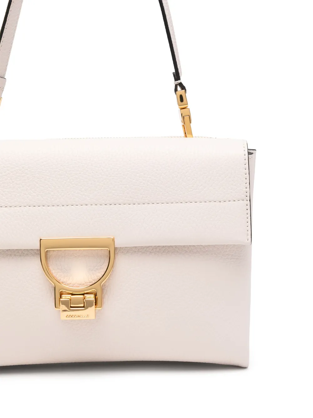 Shop Coccinelle Arlettis Leather Tote Bag In White