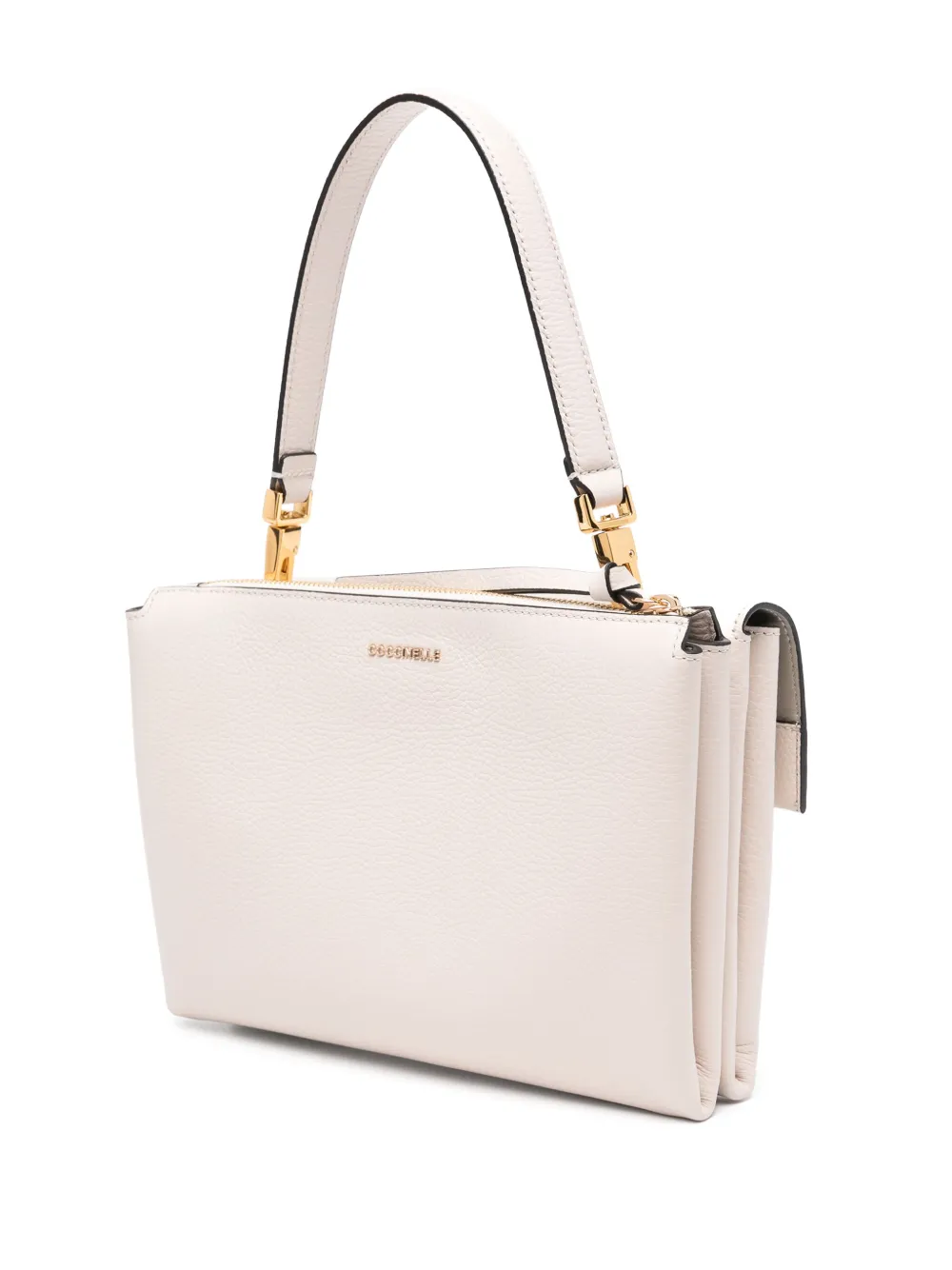 Shop Coccinelle Arlettis Leather Tote Bag In White