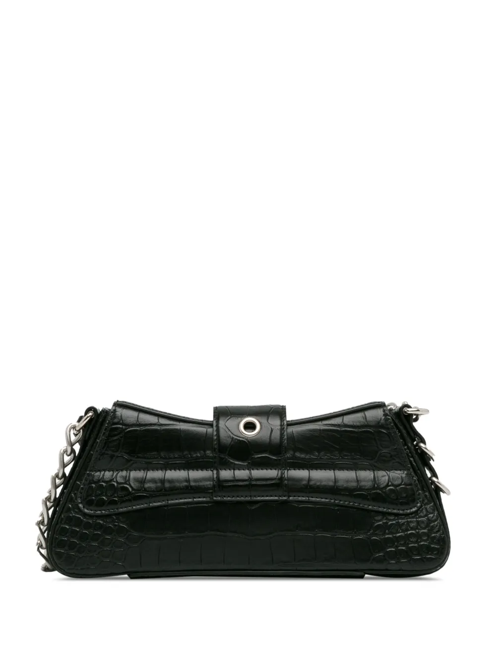 Balenciaga Pre-Owned 2022 Embossed Leather Lindsay Small satchel - Zwart