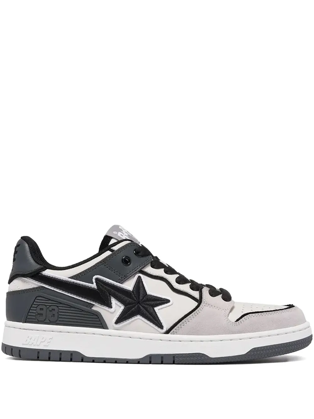 A BATHING APE star-patch sneakers Beige