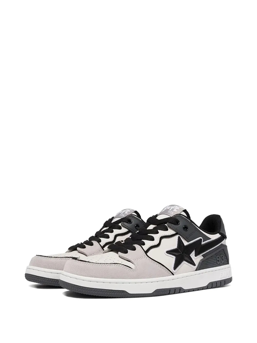 A BATHING APE star-patch sneakers Beige