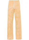 Marcelo Burlon County of Milan AOP Feather straight-leg trousers - Neutrals