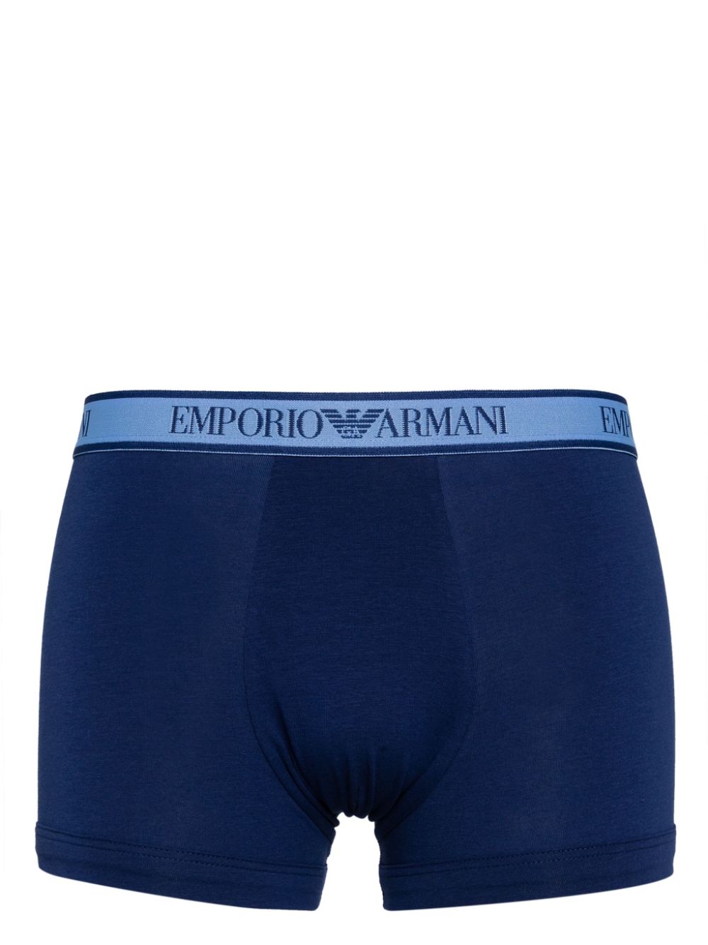 Emporio Armani Drie slips met logoband - Blauw