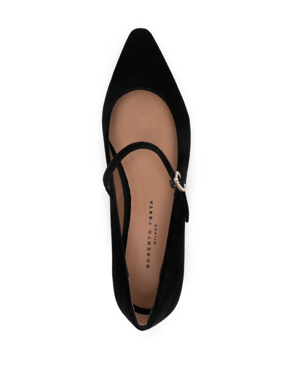 Shop Roberto Festa Icaro Ballerina Shoes In Black