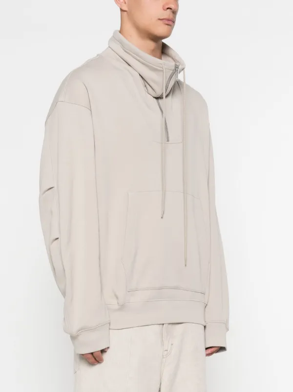 ヘルムートラング pre fall 24 ファンネルネックスウェットシャツ xs ヘルムートラング pre fall 24 ファンネルネックスウェット