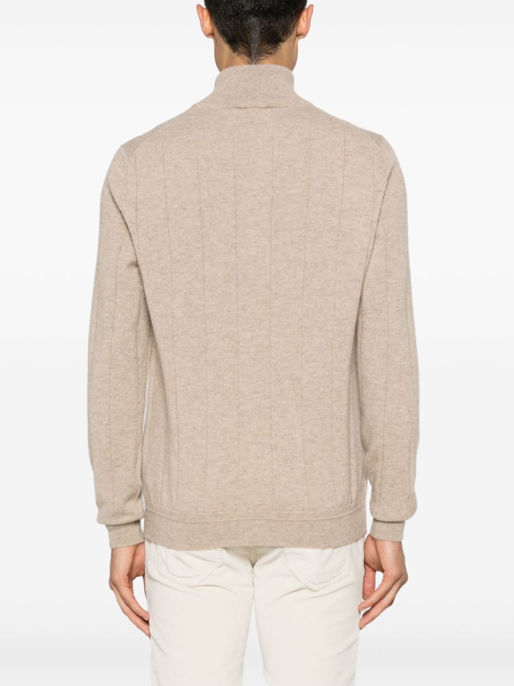 Shop Brioni Cashmere Sweater In Neutrals