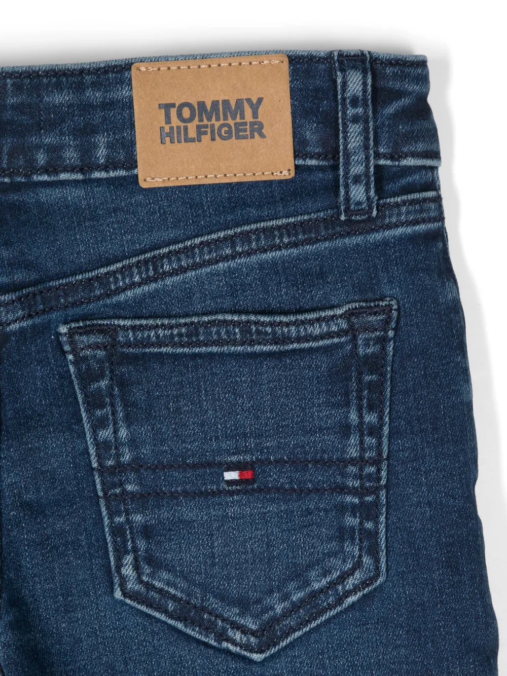 Tommy Hilfiger Junior Jeans met geborduurd logo Blauw