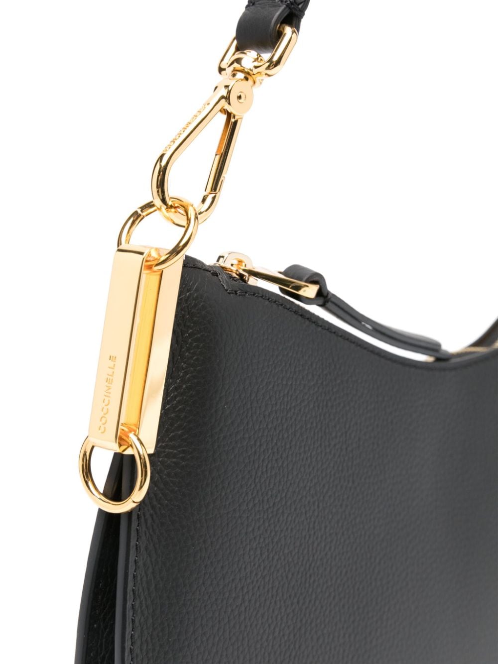 Shop Coccinelle Medium Sunup Shoulder Bag In Black