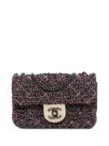 CHANEL Pre-Owned 2016-2017 CC Quilted Tweed Single Flap crossbody bag - Blue