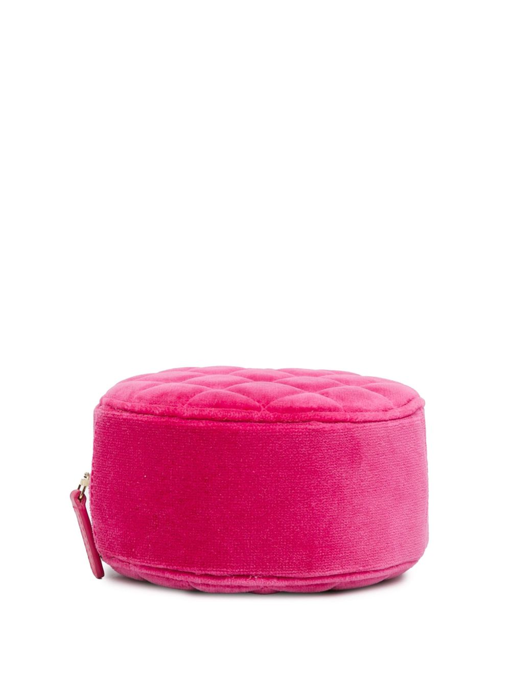 CHANEL Pre-Owned 2020 Velvet Pearl Crush Round Clutch with Chain crossbody bag WOMEN