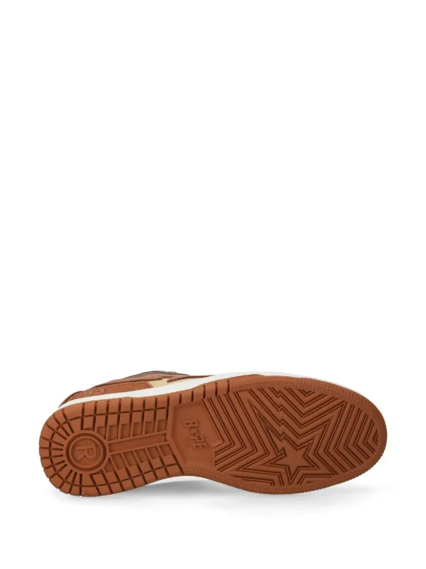 A BATHING APE® SK8 STA #5 Sneakers | Brown | FARFETCH