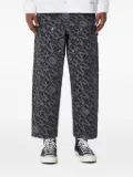 A BATHING APE® logo-pattern carpenter jeans - Black