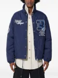 A BATHING APE® quilted logo-patch jacket - Blue