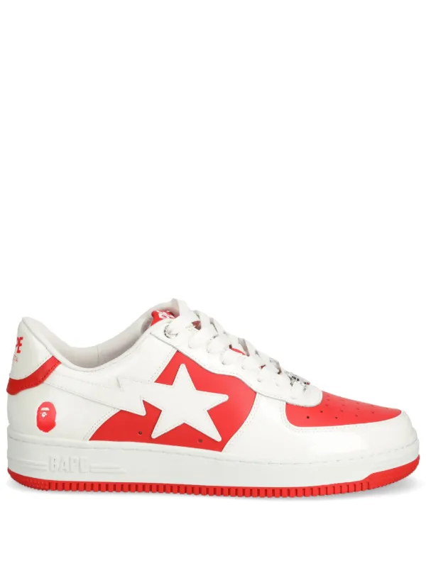 A BATHING APE SK8 STA 6 sneakers men Calf Leather Rubber Calf Leather 12 Red