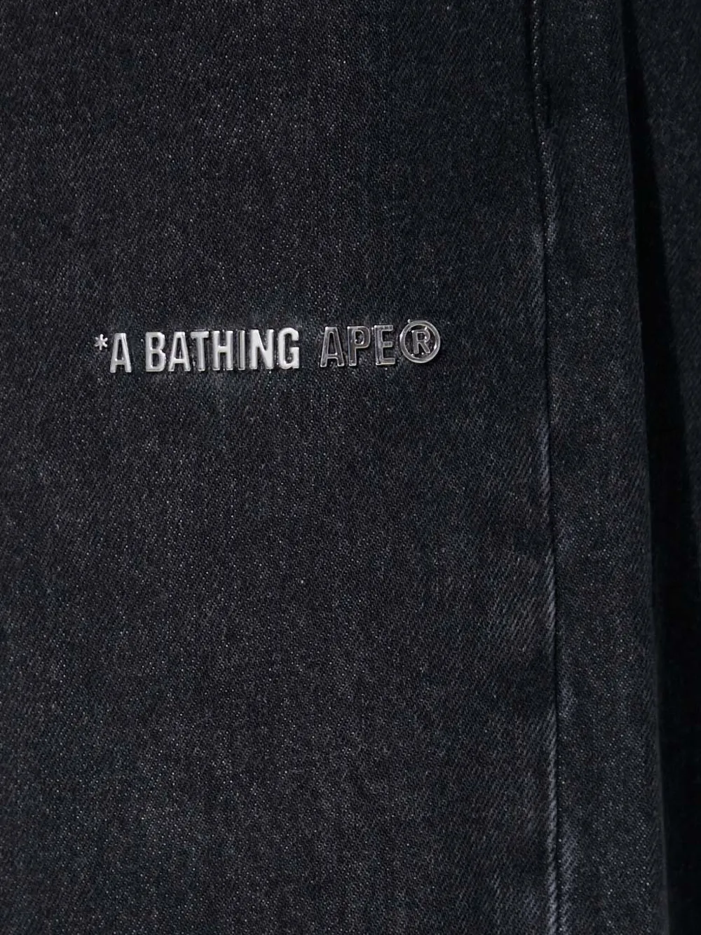 A BATHING APE straight-leg jeans Zwart