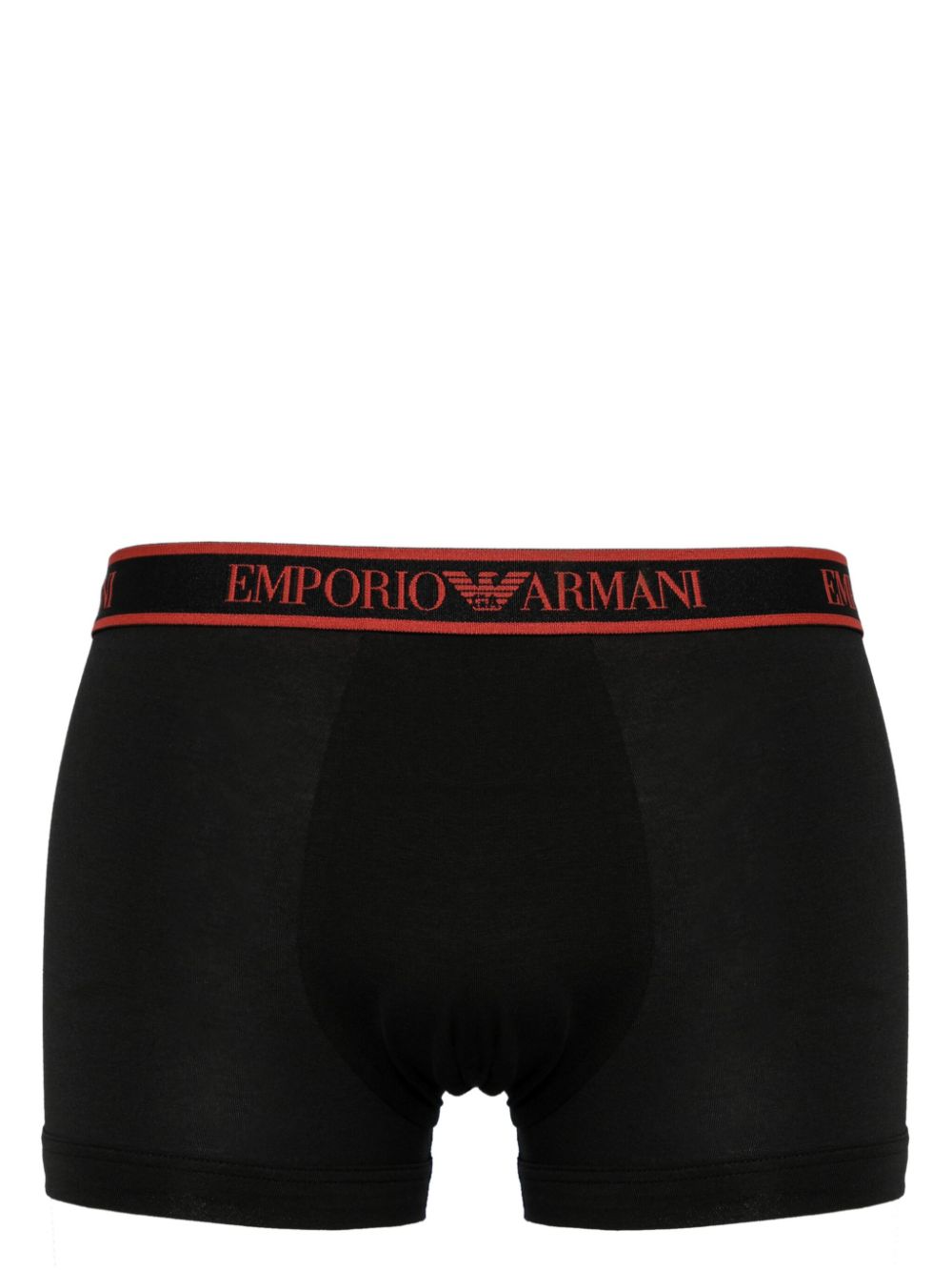 Emporio Armani Drie slips met logoband - Zwart