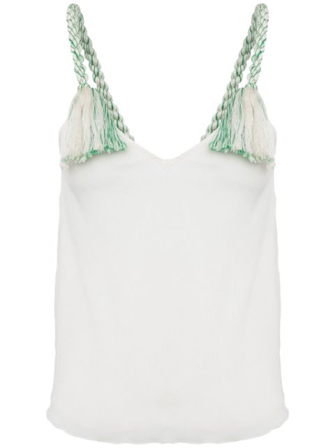 JW Anderson tassel-strap V-neck top Women