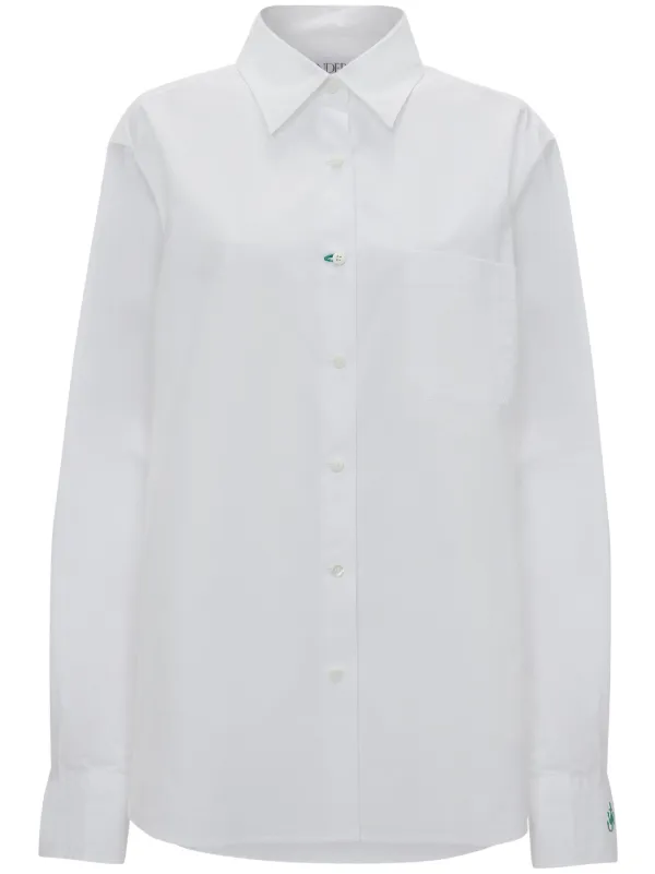 JW Anderson クラシック シャツ | ホワイト | FARFETCH JP