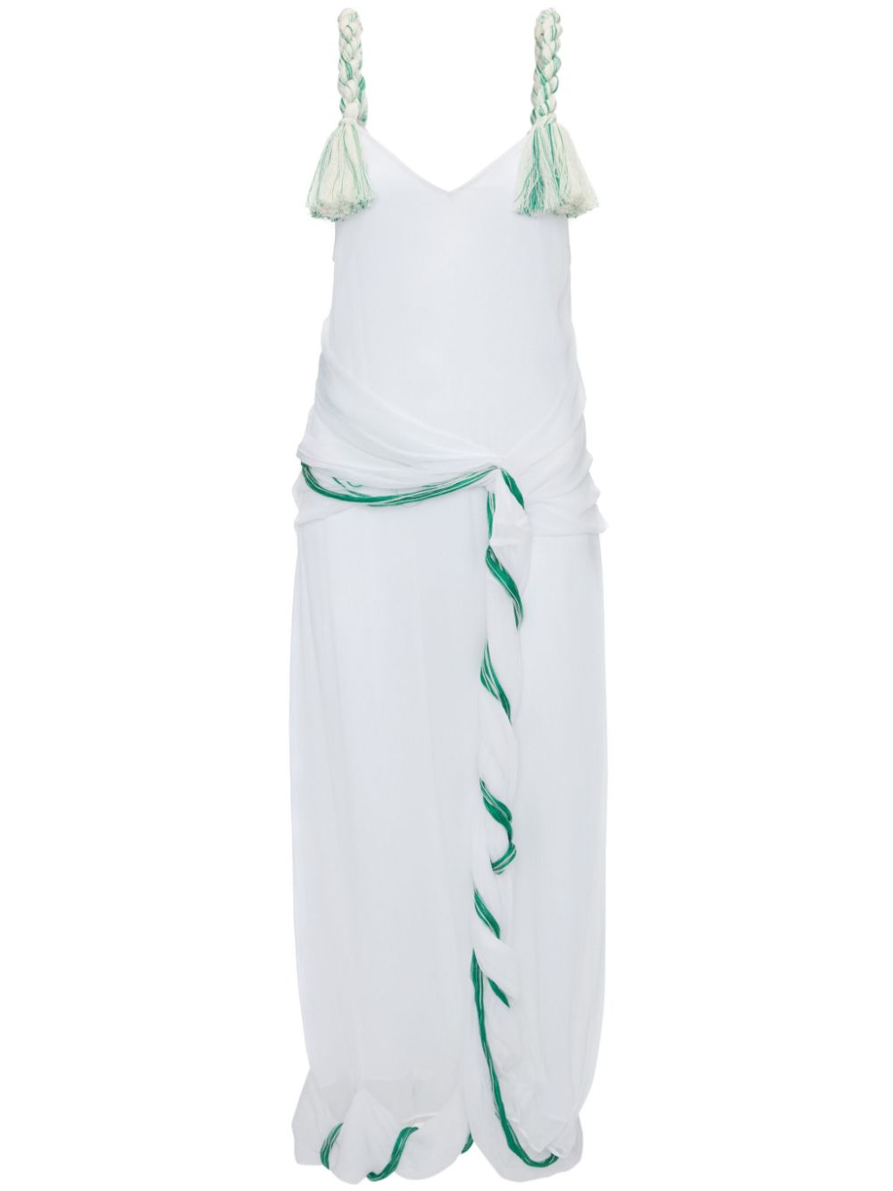 JW ANDERSON TASSEL-STRAP TWISTED DRESS 