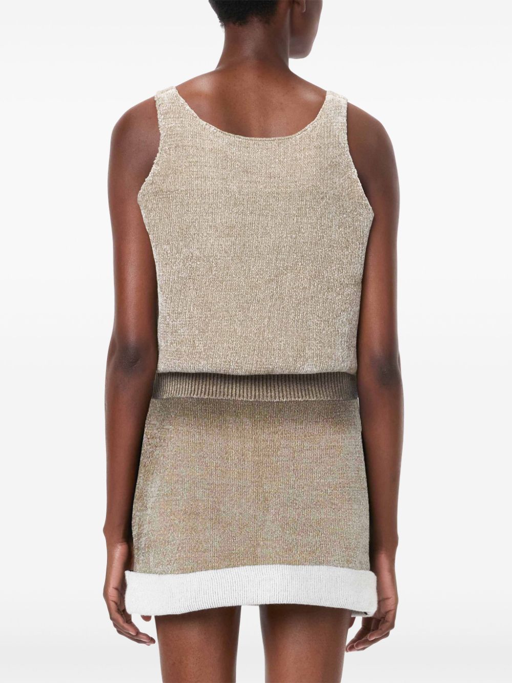 JW Anderson round-neck chenille tank top Women