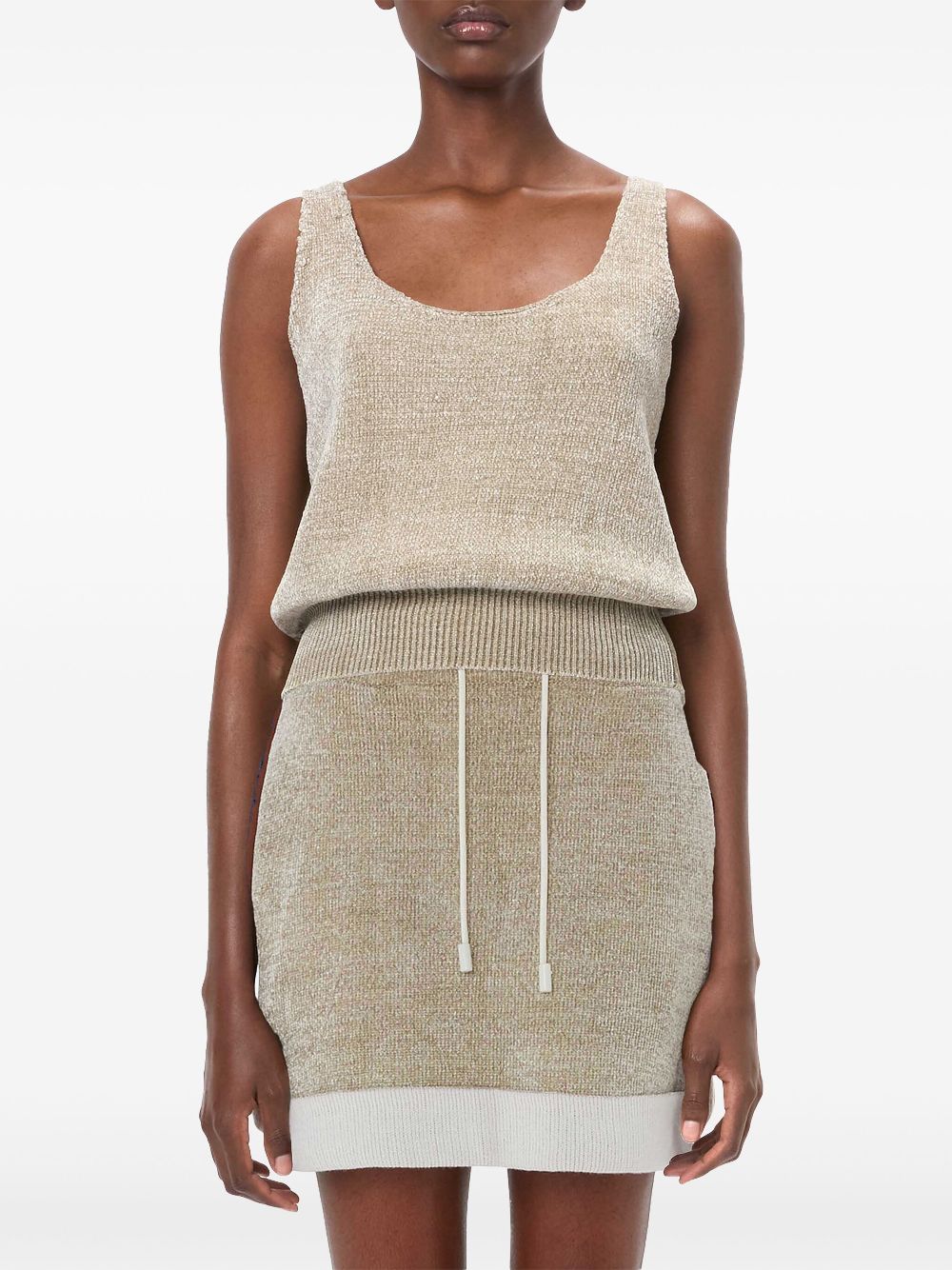 JW Anderson round-neck chenille tank top Women