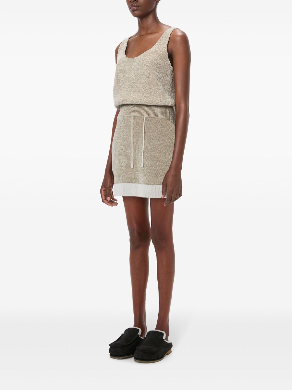 JW Anderson round-neck chenille tank top - Beige