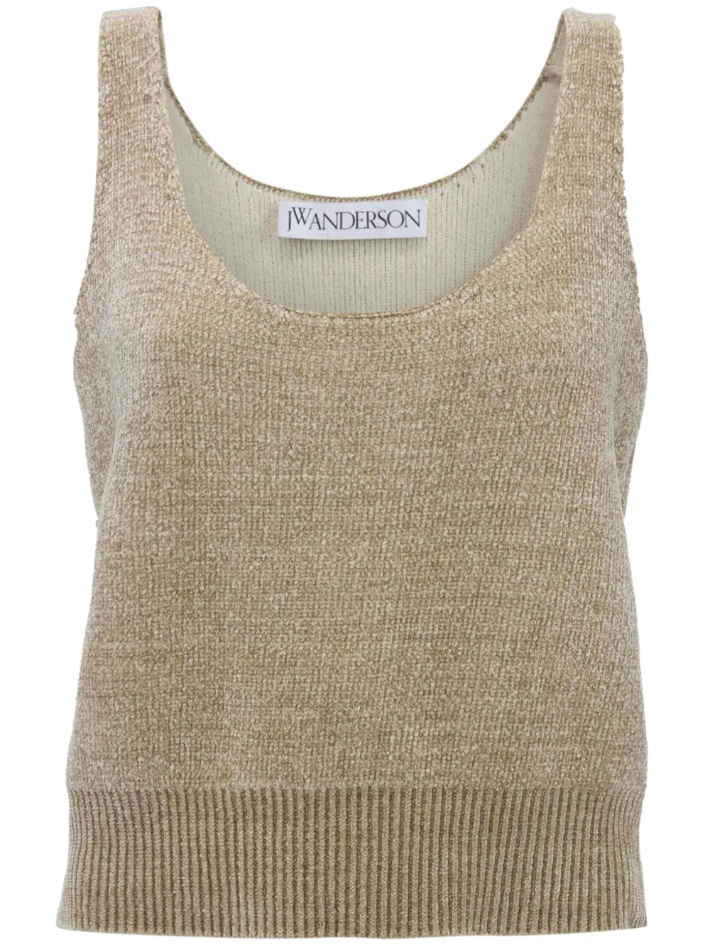 JW ANDERSON ROUND-NECK CHENILLE TANK TOP 