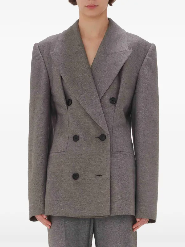 JW Anderson アワーグラス ダブルジャケット | グレー | FARFETCH JP