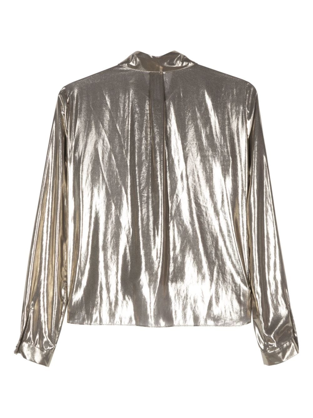 Patrizia Pepe button-down georgette shirt - Goud